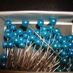 Blue Corsage Pins
