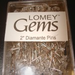 Clear Diamante Pins