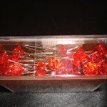 Red Diamante Pins