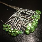 Peridot Rhinestone Spray