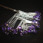 Purple Rhinestone Spray